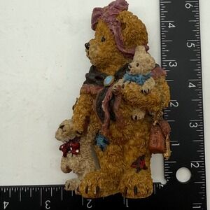 Cherished Teddies Figurine mama Bear baby Holding Book Scarves‎ and Bows